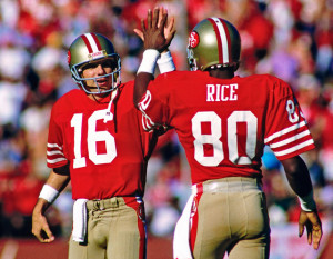 football facts for kids jerry rice joe montana