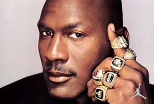 michael jordan rings photo