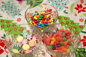 Here is the combined candy from the two kits.