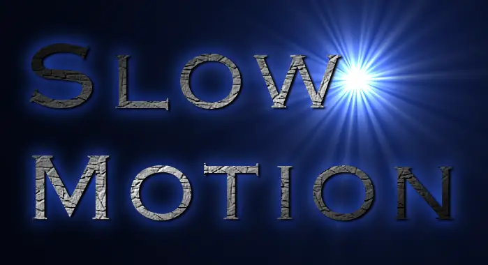slow motion on every day objects