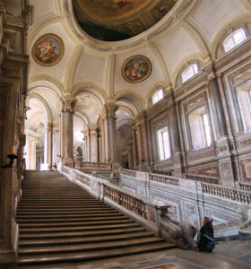 inside the The Royal Palace of Caserta